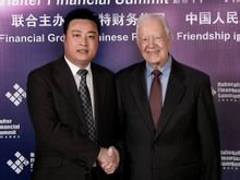 与美国前总统吉米·卡特